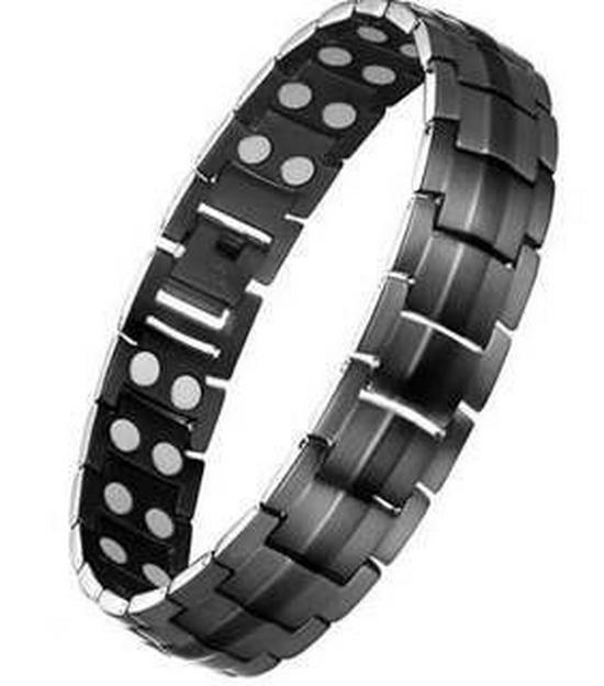 Double-Row Magnetic Men's Bracelet - Detachable European & American Style