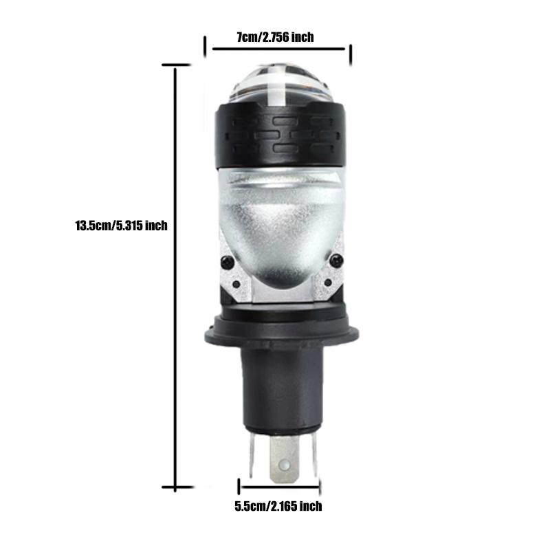 H4 Bi LED Projector Motorcycle Headlight Bulbs CANBUS Turbo Car Bulb H4 High Low Beam Fog Lamp Plug&Play 12V 24V