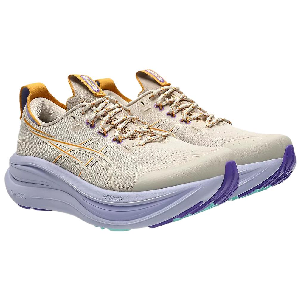 Asics Gel-Nimbus 28 Trail Running Shoes Soft Durable Women Running Shoes Light-Brown 1012C069-250