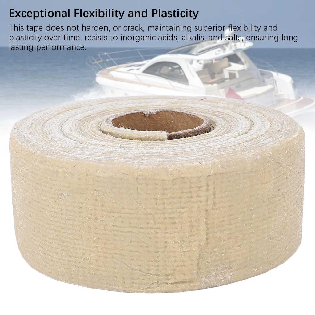 50mm X 10m Boat Plumbing Tape Long Life Flexible Boat Pipe Sealant Tape for Yachts Boats Metal Pipe Flange Valves