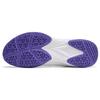 Li Ning Ace V Collection Cushioning Slip Resistant Abrasion Resistant Low Top Badminton Shoes Unisex White Purple AYTT001-4
