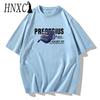 HNXC Cotton Short Sleeve T-shirt Men's Fashion Loose Half Sleeve Shirt Printed Compassionate Shirt