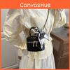 Small Satchel Purse With Zipper Closure And Inner Phone Pocket For Casual Wear