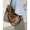Autumn Retro Large-capacity Underarm Bag, Soft Surface Simple Tote Bag, Fashionable Commuting Crossbody Bag