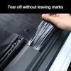 3D Carbon Fiber Sticker Paste Car Threshold Film Anti Scratch Waterproof Matte DIY Protection Protective Film for Car Body