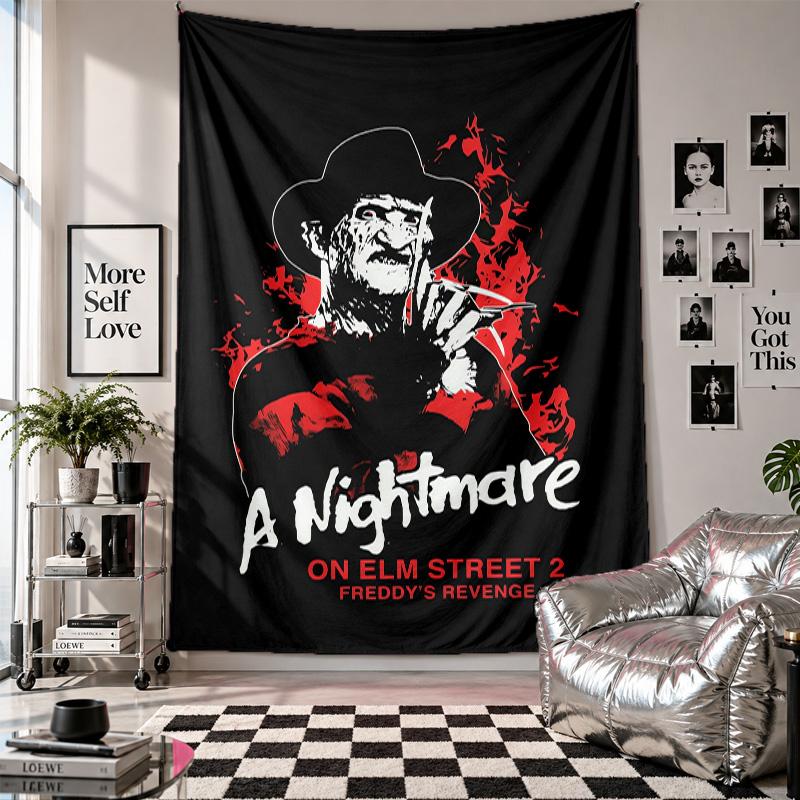 Wall TapestryA Nightmare on Elm Street Freddy Krueger Art Hanging Cloth Decorative Background Cover for Room Decoration
