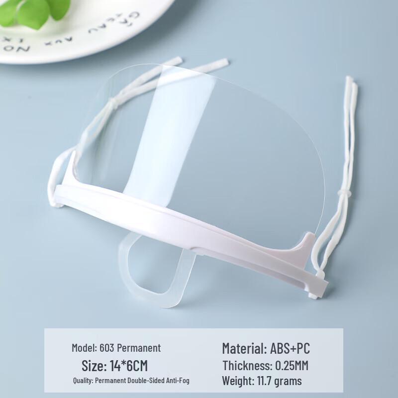 Einweg Transparente Plastik-Gesichtsmaske (50er Pack)