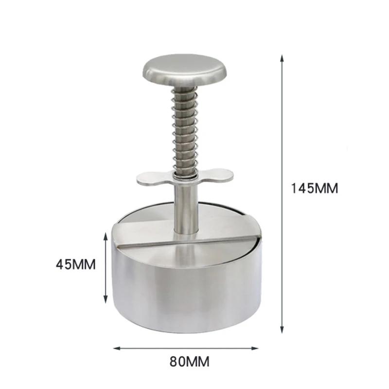 304 Stainless Steel Hamburger Meat Press Burger Patty Maker Mold Cake Grill Meat Tool Beef Pork Rice Press Making Molds 4