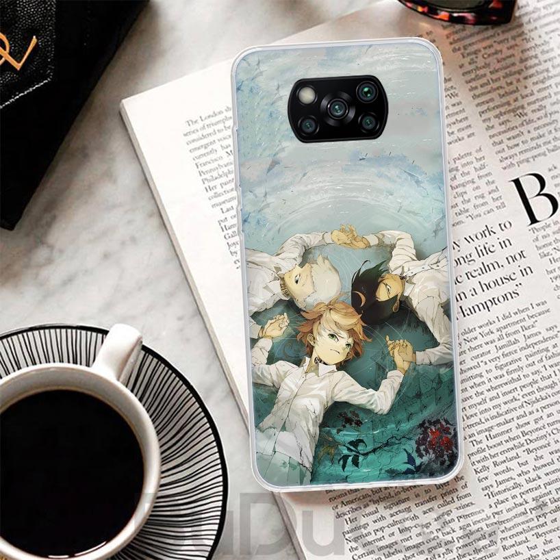 The Promised Neverland Anime Cover For Xiaomi Poco X3 X4 NFC M3 M2 M4 Pro Phone Case F3 F2 F1 Mi Note 10 Lite A3 A2 A1 CC9 Print