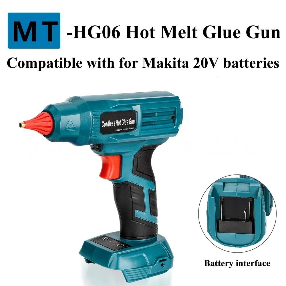Cordless Electric Hot Melt Glue Gun with 11mm Glue Stick Welding Gun for Makita/DeWalt/Milwaukee/Bosch/Ryobi 18/20V Battery