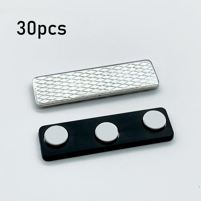 10/30pcs Magnetic Name Badge Holders with Strong Magnetic Clips - Durable Iron Name Tags for Office- Secure Name Display