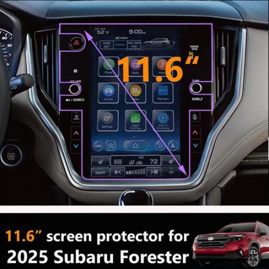 Fits 2024 2025 Subaru Crosstrek 11.6-Inch Screen Protector Tempered Glass Film
