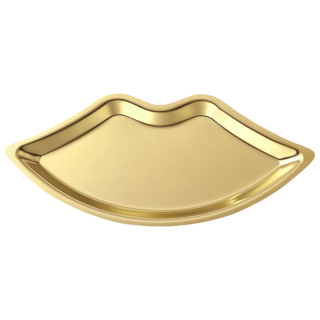 Lip shaped Earrings Necklace Pendant Bracelet Jewelry Display Stand Tray Stainless Steel Storage Racks Organizer Holder