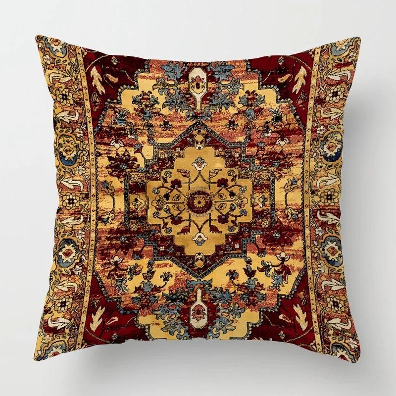 Living Room Sofa Cushion Cover Fashion Decorative Persian Carpet Pattern Pillow Cover Pillow Cover Home Decor