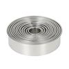 12pcs/set Multifunctional Stainless Steel Circle Cookie Cutter DIY Fondant Cake Decoration Molds