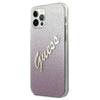 Guess Guhcp12Lpcuglspi Iphone 12 Pro Max6,7 Różowy/Pink Hardcase Glitter Gradient Script