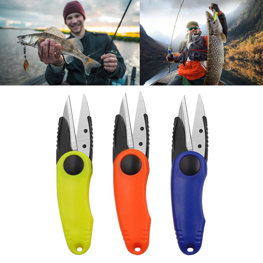 Foldable Fishing Line Cutter Fishing Tool Accessories Stainless Steel Fishing Scissors Line Cutter for Braided Line