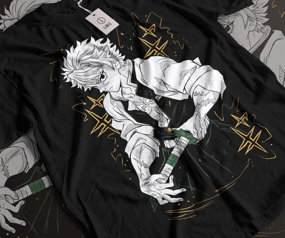 Sanemi Shinazugawa Tshirt wind hashira Demon Slayer Horror anime Gift shirt S