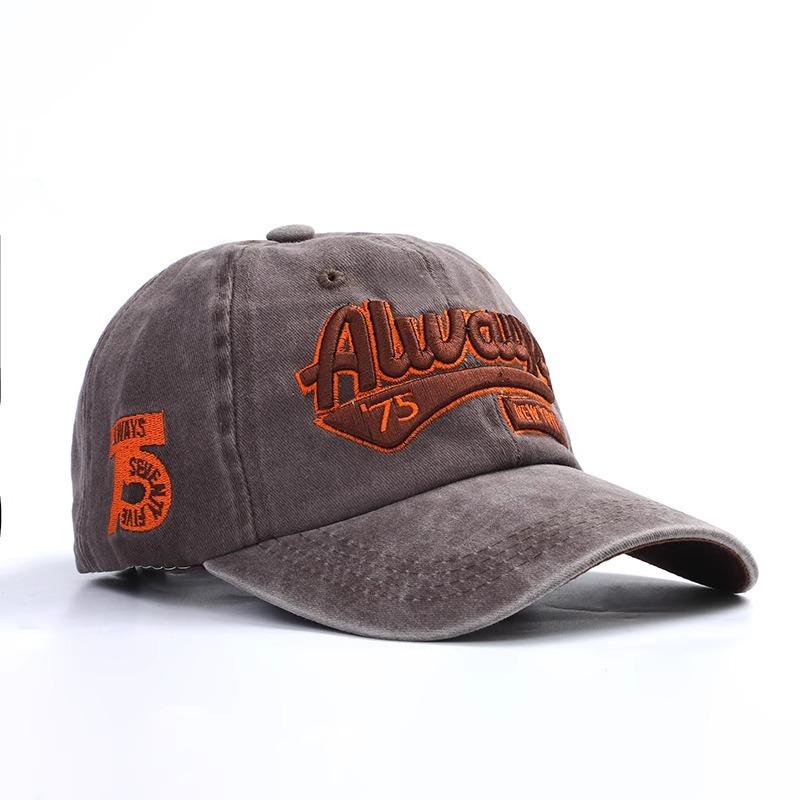Washed Casual Youth Letter Embroidered Sun Hat Men Street Fashion Baseball Cap Baseball Cap Girl Hat