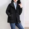 Coat for Women Fleece Thickened Plush Winter Windbreaker Waterproof Casual Down Jacket