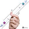 Pen Spinning Pens Ivan Emboss Pen Mod, Weighted Spin Trick Pen for Beginner, Blue Pink Grip