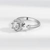 Women Micro Pave Snowflake Windmill Rotating Ring Adjustable Open Index Pinky Ring Fashion Jewelry