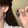 S925 Silver Needle Large Hoop Earrings - Japanese & Korean Style, Fashionable & Versatile, Celebrity-Inspired.