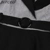 BITCED Abito Elegante Vintage da Donna con Vita Sagomata, Manica a Tre Quarti e Gonna Ampia