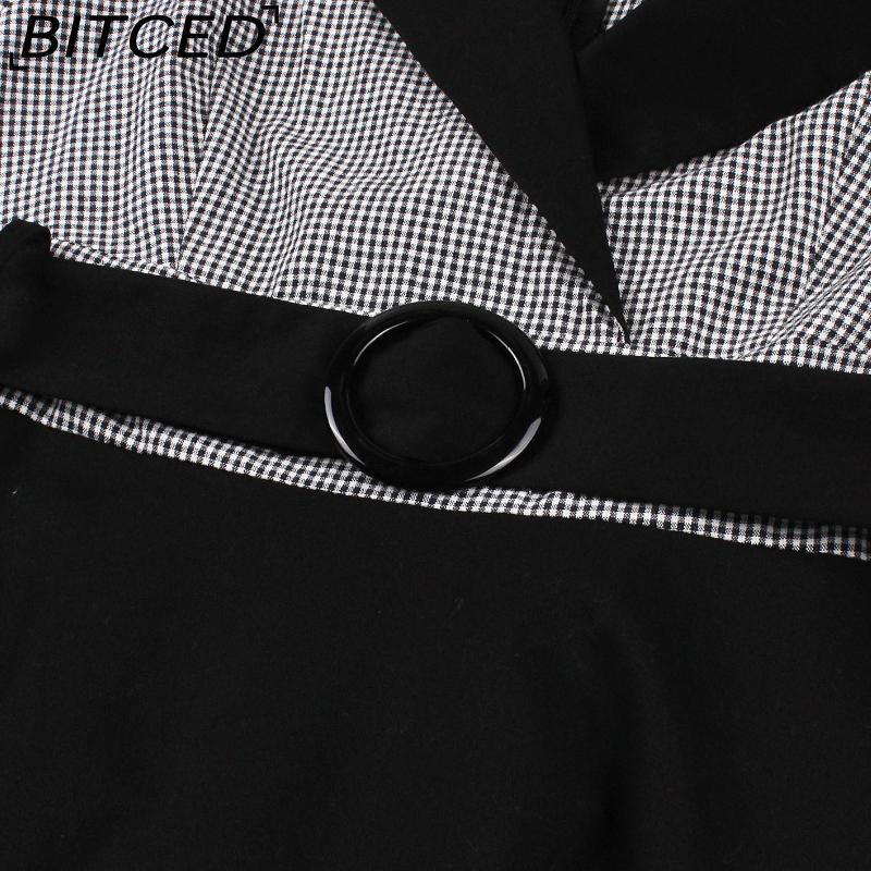 BITCED Abito Elegante Vintage da Donna con Vita Sagomata, Manica a Tre Quarti e Gonna Ampia
