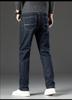 Men's Plus Size Warm Velvet-Lined Denim Pants - Loose, Straight, Winter Casual Wear