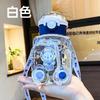 Water Bottle Children's Water Cup Kindergarten Primary School Student Baby Anti-drop Cup Cute Girl Student Antler Kettle with Straw