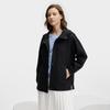 FILA White Series Fashion Casual Water-Resistant Hooded Long Sleeve Jacket Women jackets Black F11W513705F-BK