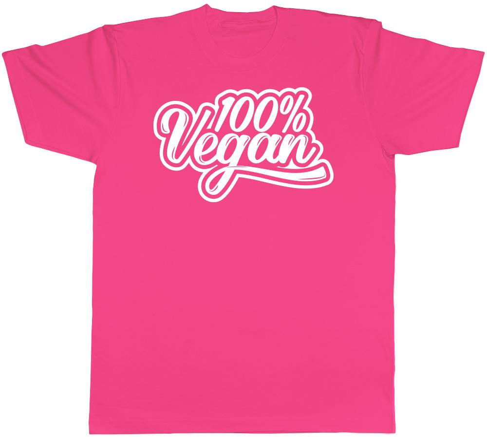 100 Vegan Unisexs Unisexs Ladies TShirt Tee