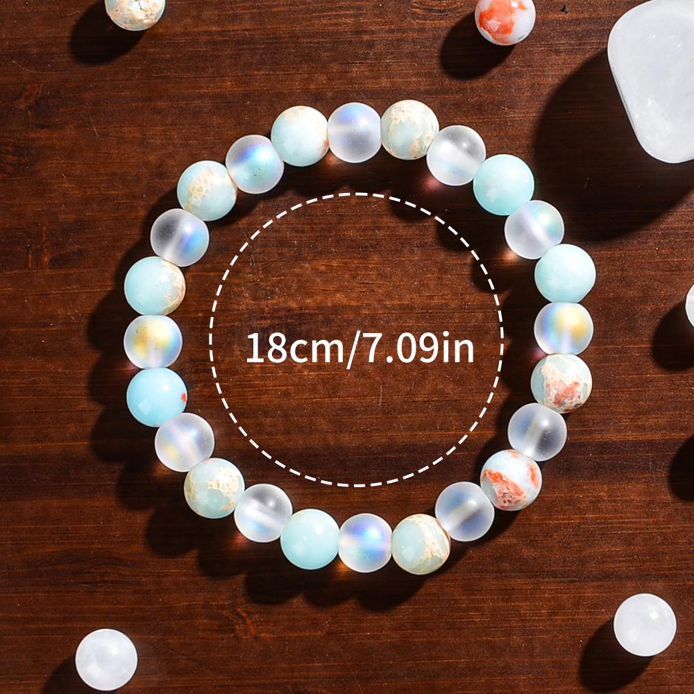 8mm Natural Shoushan Stone Health Bracelet, Bringing Health and Longevity, Fashionable Beaded Bracelet for Men and Women