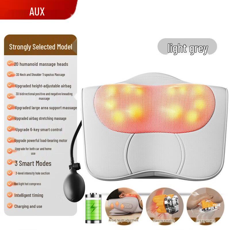 

AUX Powerful Shiatsu Kneading Back Massage Cushion