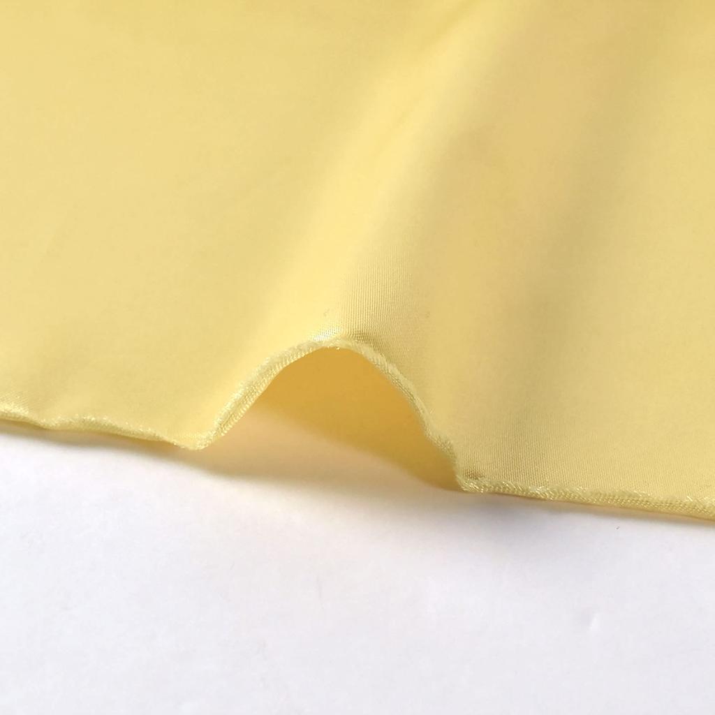 Solid Satin Soft Polyester 122cm Wide x 5m Light for Crafts and Handmade Supplies Fabric, Satin, 100% Polyester, Approx. Cut, Col. 17, Yellow, OKS310,
