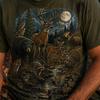 Wildlife Scene T-shirt, Forest Animals Graphic Tee, Buck Bear Raccoon, Unisex, Soft Cotton