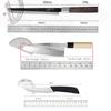 WXCOO Professional Kitchen Knife Japanese Salmon Knife Stainless Steel Fish Fillet Knife for Slicing Sushi Cooking