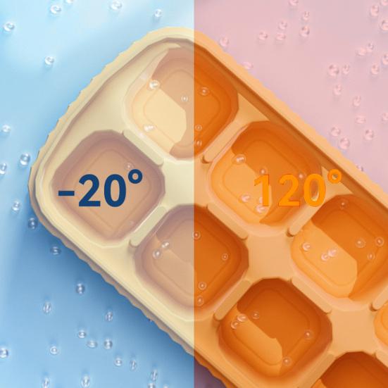 8 Fack Iskubform Non-stick Livsmedelsgodkänd Flexibel DIY Stapelbar Fyrkantig Form Isbricka Form Kökstillbehör