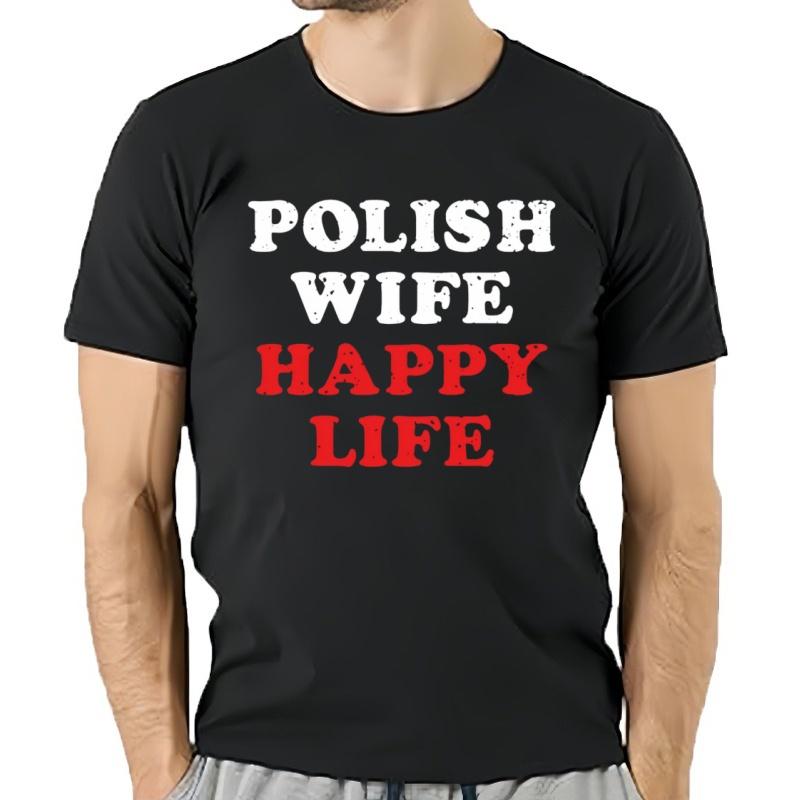 Camiseta Estampada Polska Para Hombre Y Mujer Camisa Informal De Moda Holgada De Gran TamañO 100 AlgodóN Vida Fe