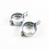 2pcs Spotlight Mount Brackets Stable Light Clamp Holders Replaceable Motorcycle Light Parts - Black / Silver