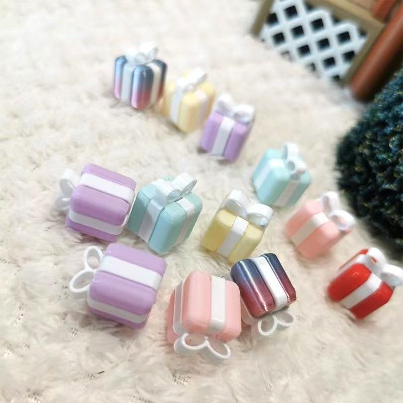 

12pcs Multicolor Christmas Tree Ornament Set Mini Decorations for Christmas Scene Supplies Gift Pack Plastic Hanging Ornaments