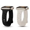 Engraved Strap For Apple Watch Bands 40mm 44mm 41mm 45mm 46 49mm Slim Silicone Bracelet Iwatch Series 9 8 7 3 Ultra 2 Se 10 Band
