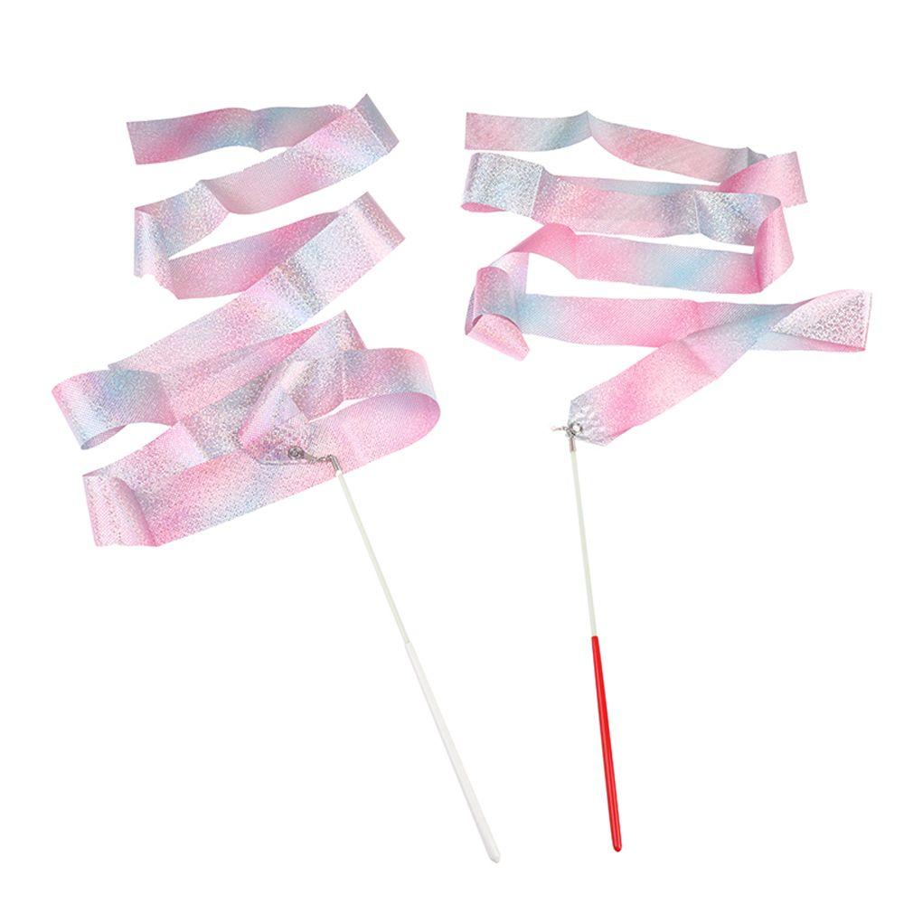Stick Kids Training Tool Flashing Star Gym Ribbons Dance Ribbon Twirling Rod Ballet Streamer