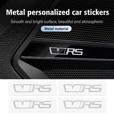 3D Metal Car Decorative Sticker Badge Decal Interior Accessories For VRS Octavia 2 3 Kamiq MK3 Kodiaq Karoq Superb Fabia