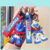 Chaveiro Premium Transformer de Desenho Animado Acessório Adorável Robô Charm de Bolsa Material de Silicone