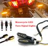 Motorcycle Turn Signal Indicator Light 9LED Blinker Double Sides Tail Lights For Honda For Yamaha 12V Motorbike Turn Signal Lamp