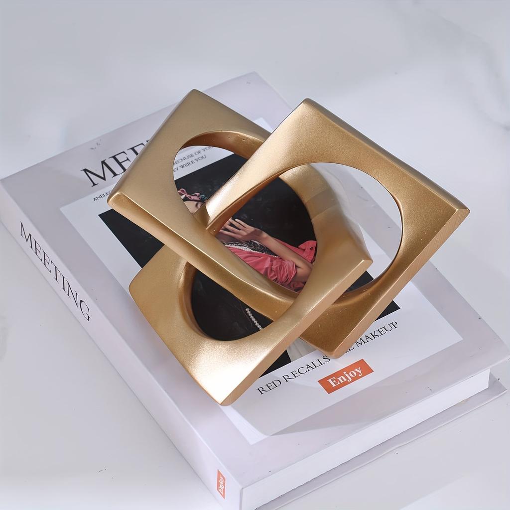 Cross-Border Modern Minimalist Electroplated Geometric Ornaments Creative Decorative Metal Accessories for Living Room Cabinet A