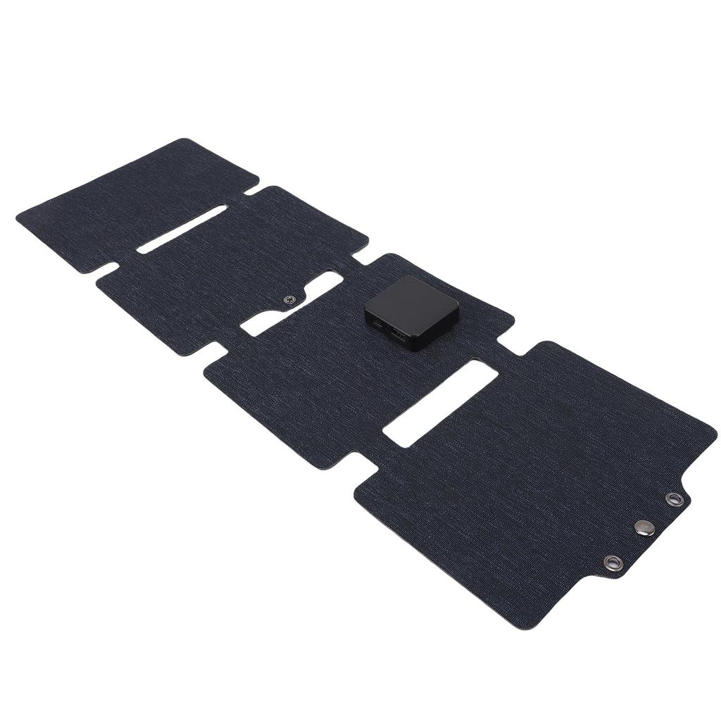 Portable Solar Panel 20W 5V USB and Type-C Monocrystalline Silicon Waterproofing Foldable Solar Panel Charger for Outdoor Hiking Camping