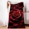 1pc Luxurious Red Rose Microfiber Bath Towel Soft, Skin-Friendly This Exquisite Towel Features a Luxurious Red Rose Pattern with